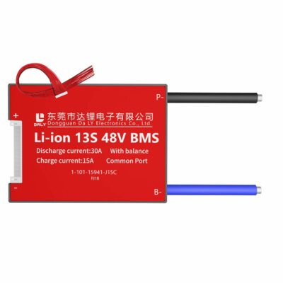 DALY BMS 13S 48V 30A Li-ion Battery Protection Module PCB Protection Board with Balance Leads BMS for 18650 Battery Pack 48V