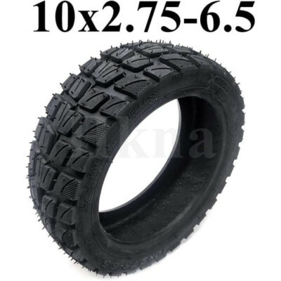 Pneu 10×2.75-6.5 Tout Terrain Tubeless Pour Trottinette Électrique