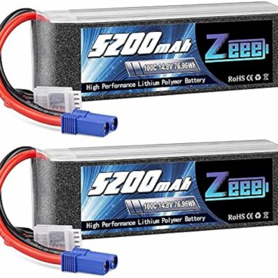 Batterie LiPo 4S Zeee 14,8V 5200mAh 100C avec connecteur EC5