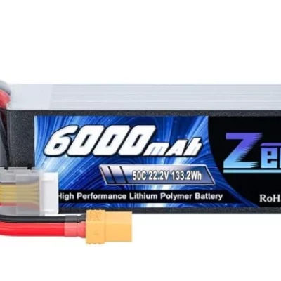 Batterie LiPo 6S Zeee 22.2V 6000mAh 50C avec prise XT90