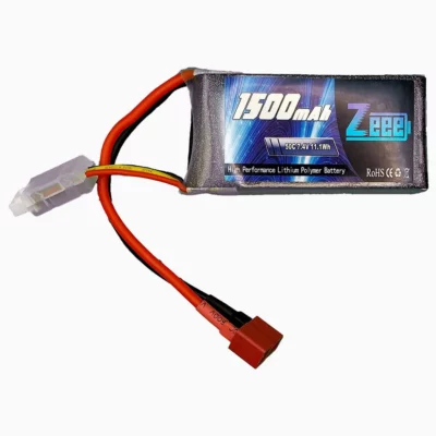 Batterie LiPo 2S Zeee 7,4V 1500mAh 60C avec connecteur T