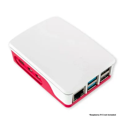 Boitier official pour Raspberry Pi 5 (Rouge/Blanc)