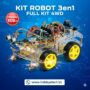 Kit robot intelligent 3 en 1 4WD Arduino Tunisie Hobbystart