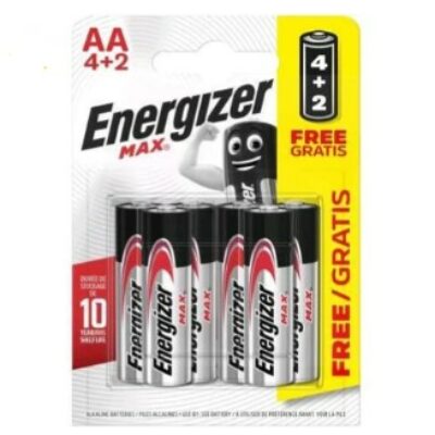 4+2 Piles Energizer AA/LR6/1.5V