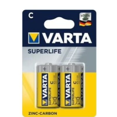 2 Piles Varta Superlife R14/C 1.5V