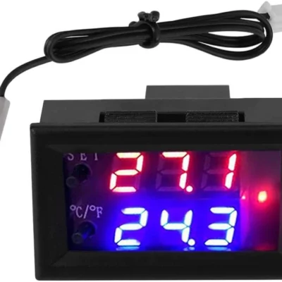 Thermostat Contrôleur De Température Numérique Double Affichage