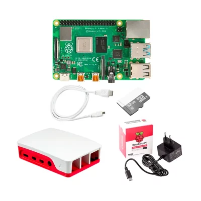 Raspberry Pi 4 4Gb Essential Pack (Pi 4 inclus, BLACK)